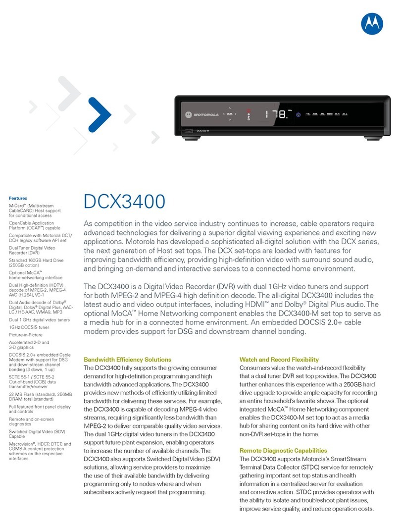 Motorola DCX3400 Series User manual