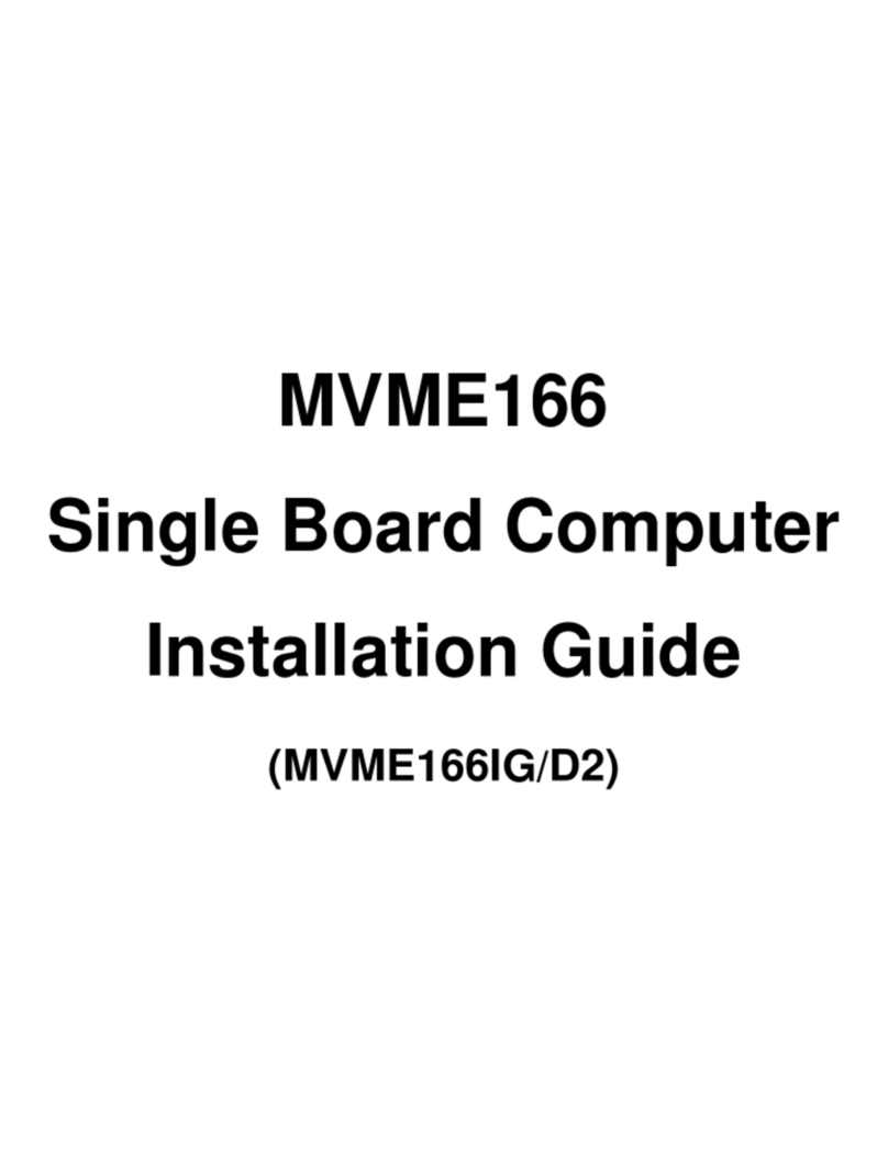 Motorola MVME166IG/D2 installation guide
