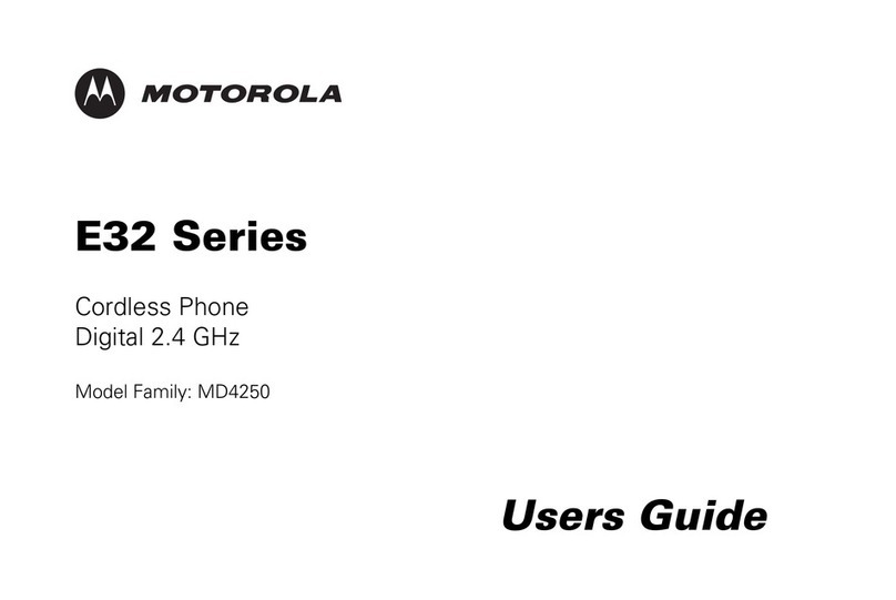 Motorola MD4250 - E34 Digital Cordless Phone user guide