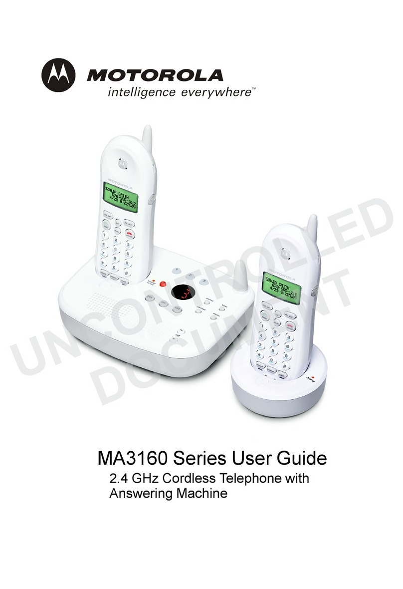 Motorola MA3160 Series User manual