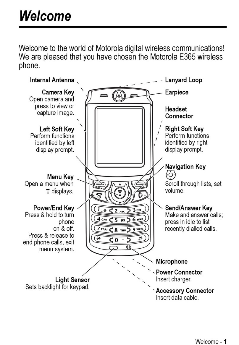 Motorola E365 user guide
