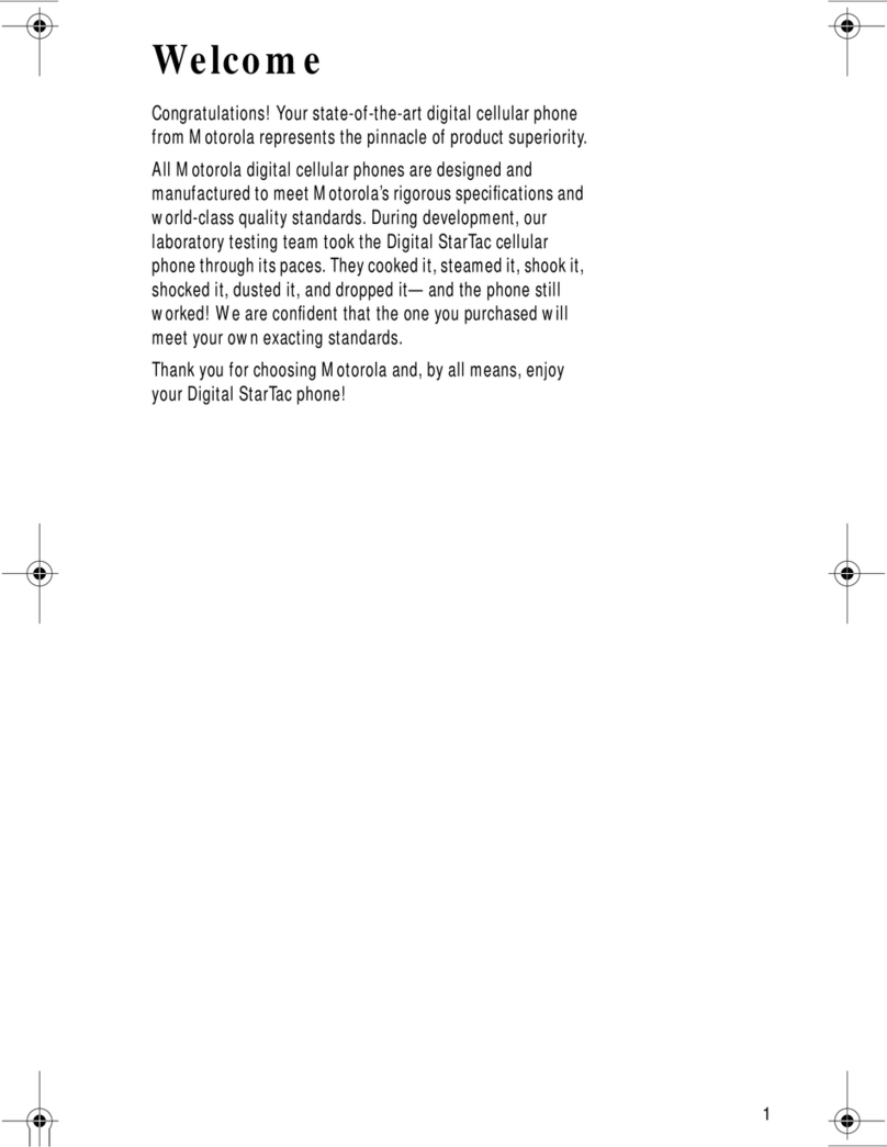 Motorola digital cellular phone User manual
