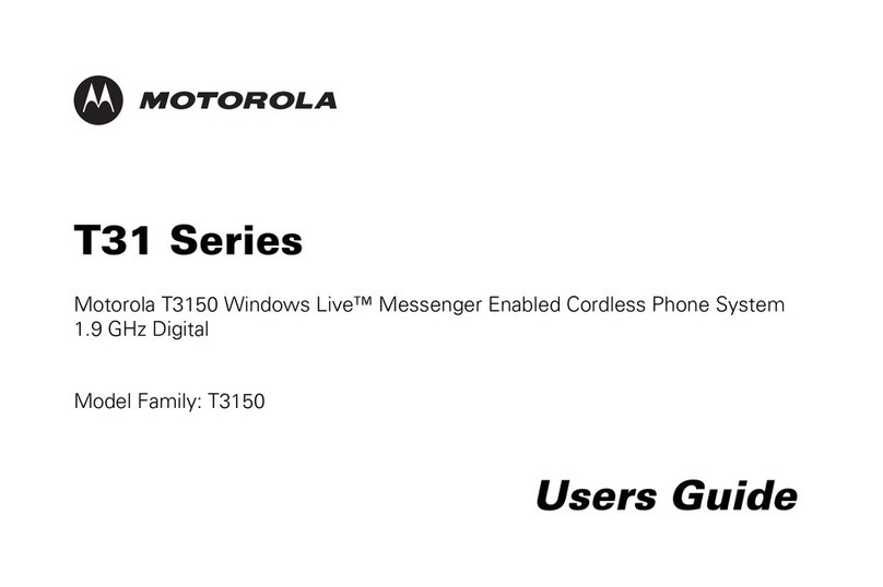 Motorola T3150 User manual