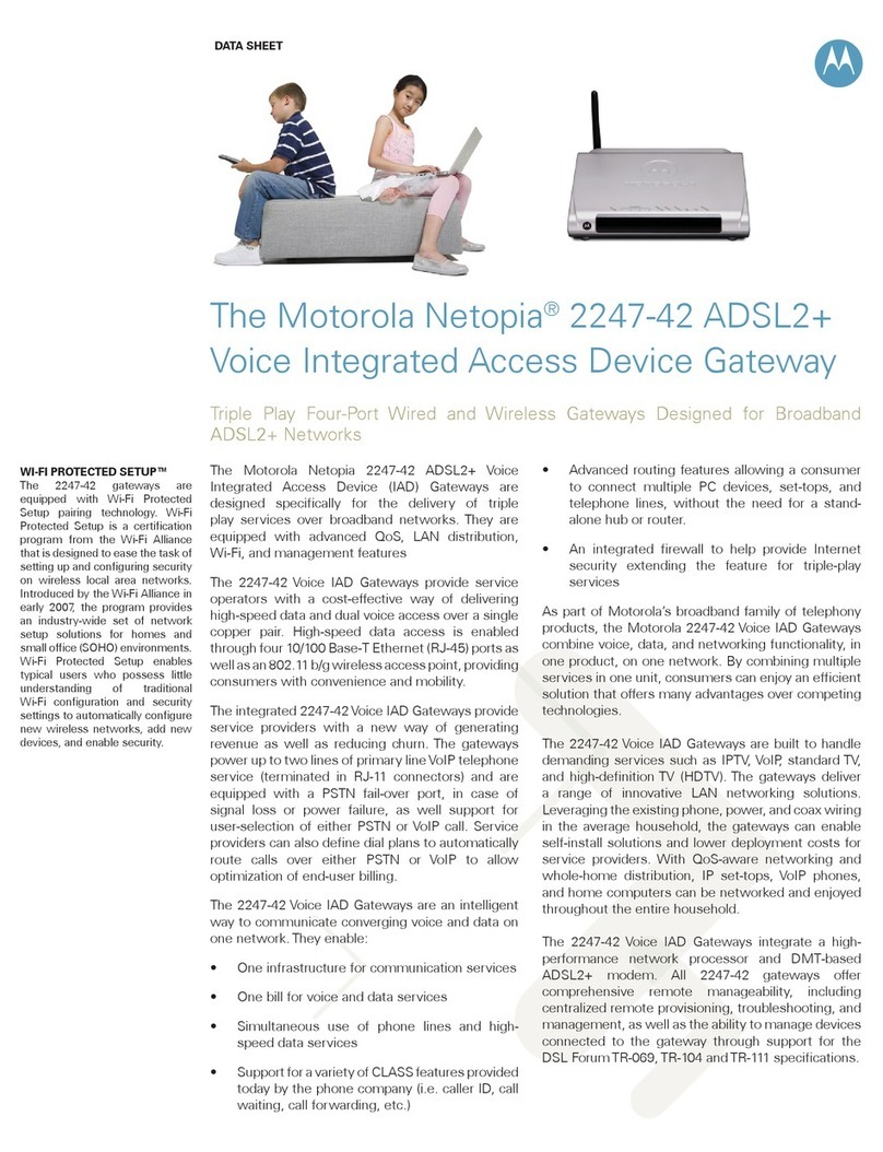 Motorola Netopia 2247-42 User manual