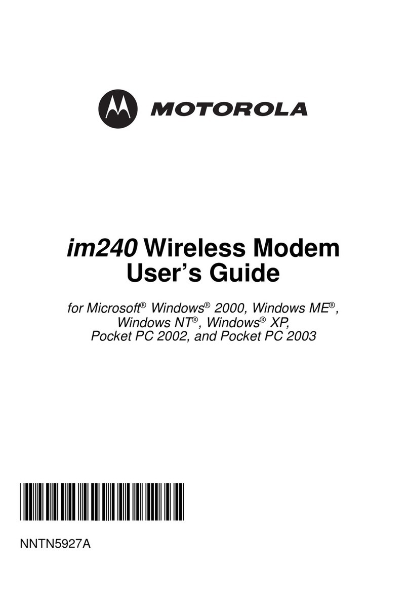 Motorola im240 - Wireless PC Card Modem User manual