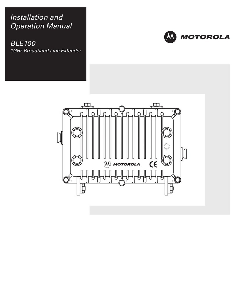 Motorola BLE100 Installation and operation manual