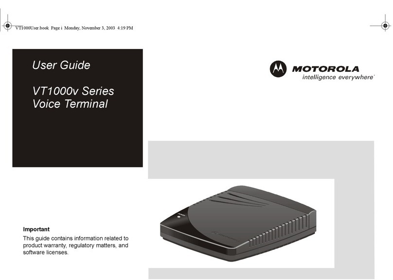 Motorola VT1000v user guide