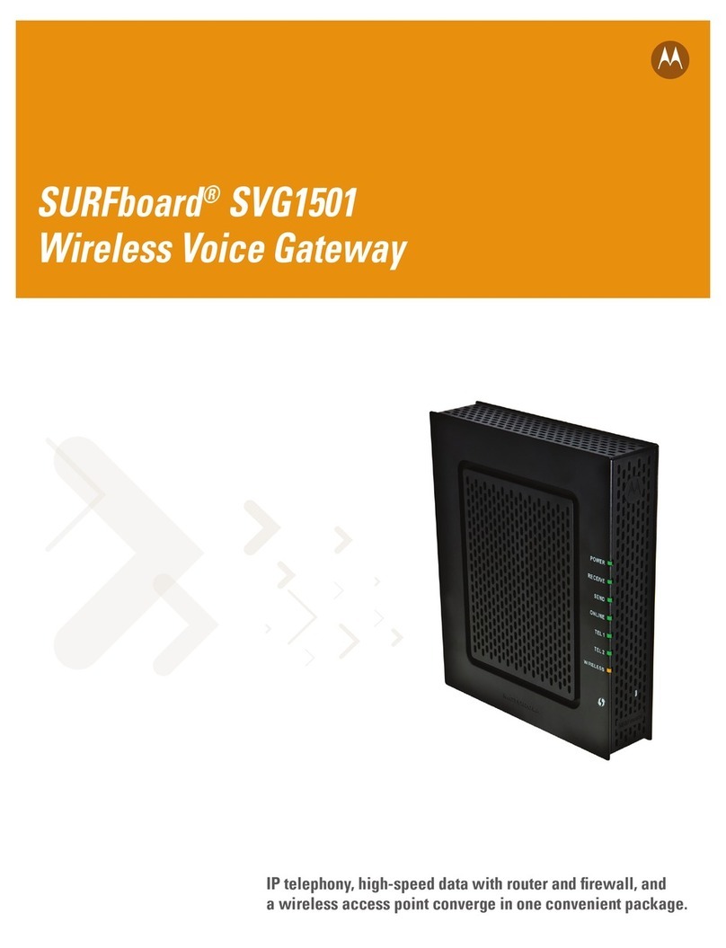 Motorola SURFboard SVG1501 product manual