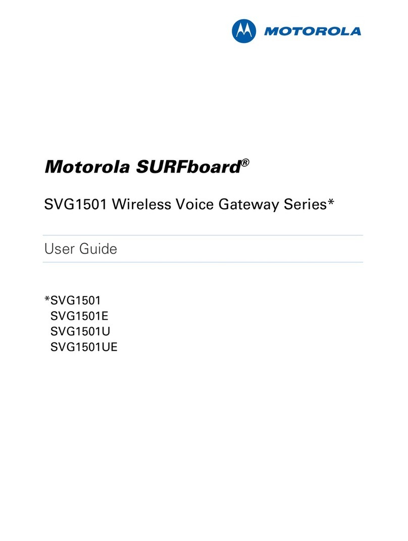 Motorola SURFboard SVG1501E User manual