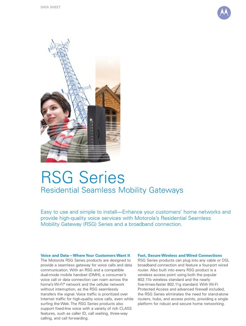 Motorola RSGu3502 datasheet