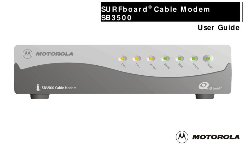 Motorola SURFboard SB3500 User manual
