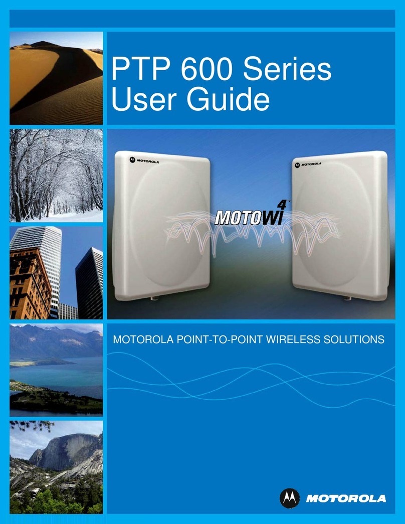 Motorola MotoWI4 PTP 600 Series User manual Motorola MotoWI4 PTP 600 Series User manual