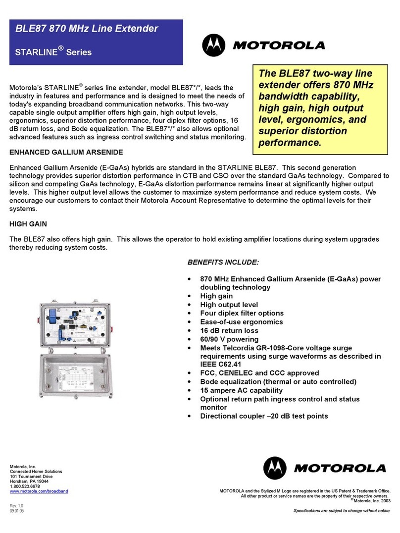 Motorola BLE87 User manual