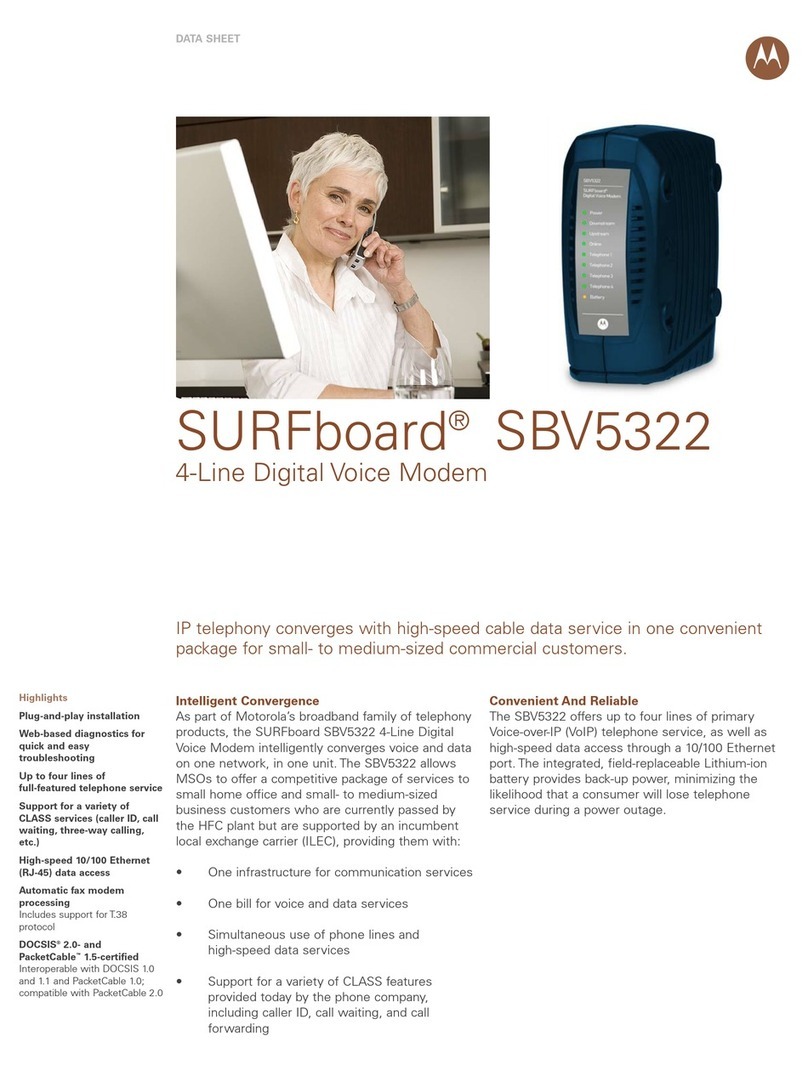 Motorola SURFboard SBV5322 User manual