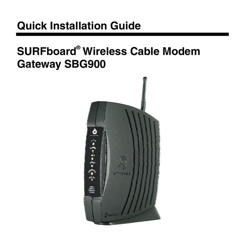 Motorola SURFboard SBG900 User manual