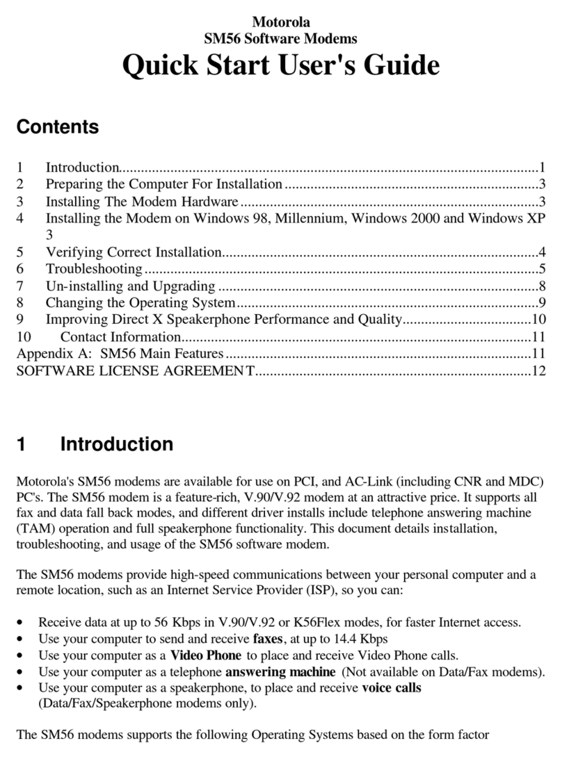 Motorola SM56 Setup guide