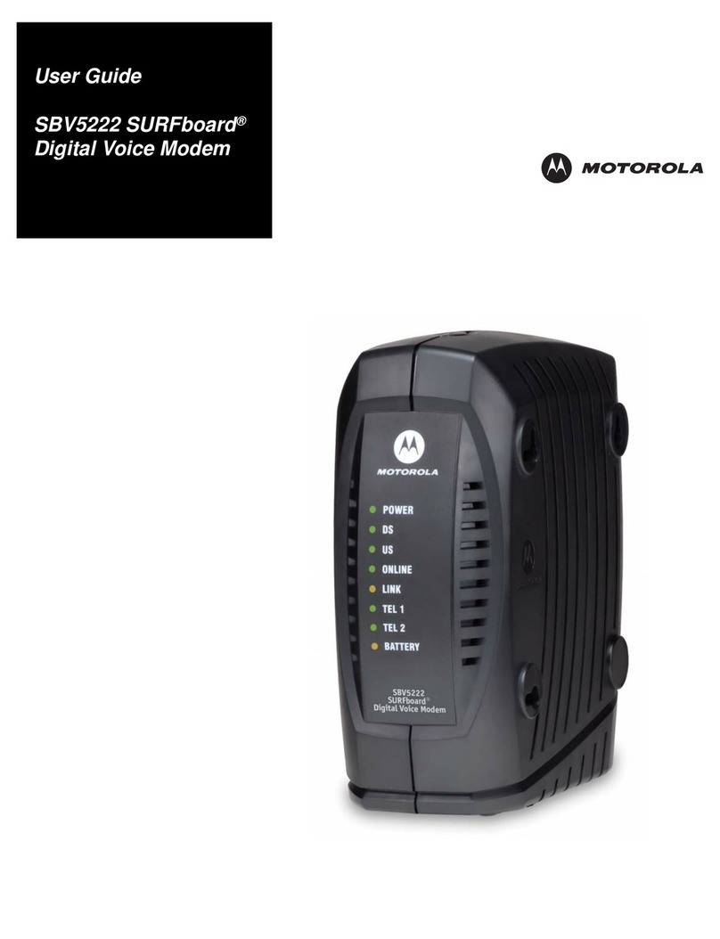 Motorola SURFboard SBV5222 User manual Motorola SURFboard SBV5222 User manual