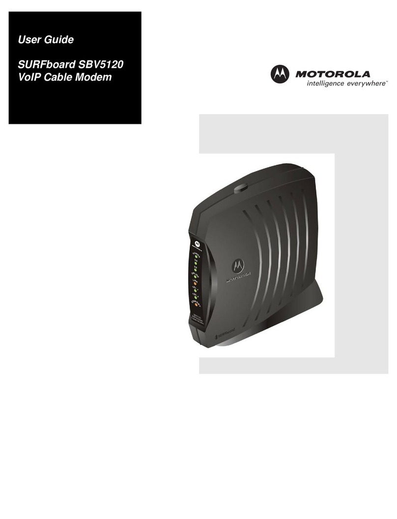Motorola SURFboard SBV5120 User manual Motorola SURFboard SBV5120 User manual