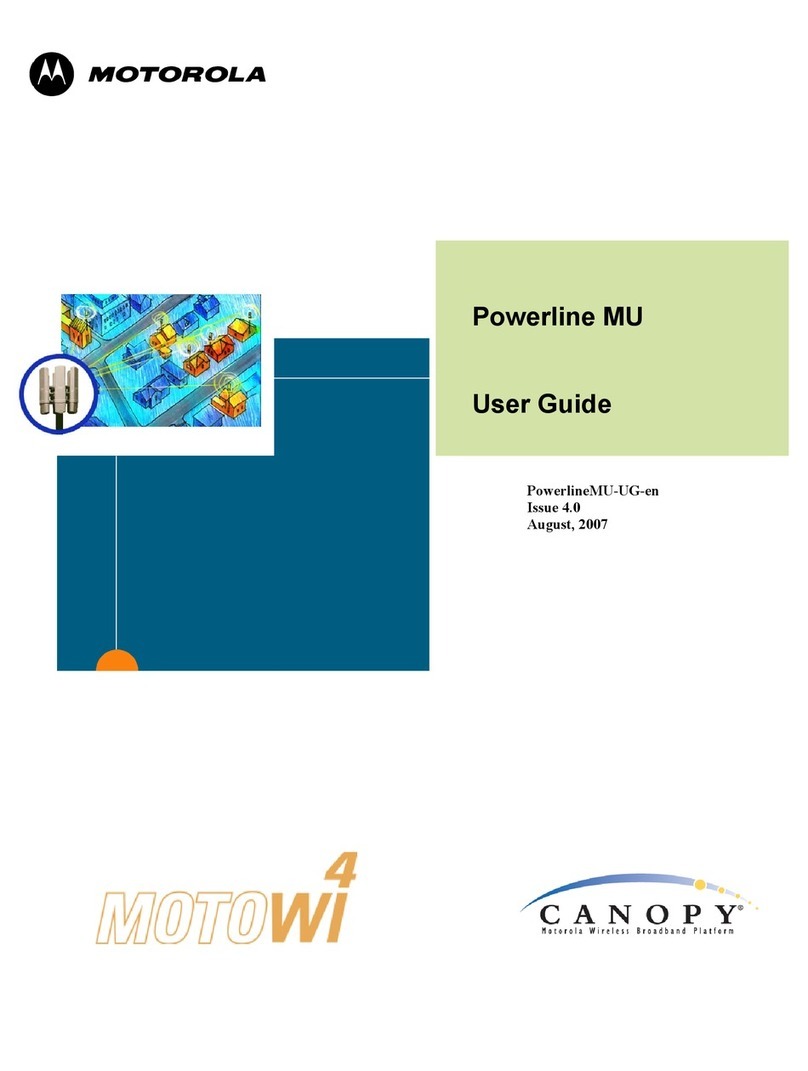 Motorola Canopy Powerline MU user guide Motorola Canopy Powerline MU user guide