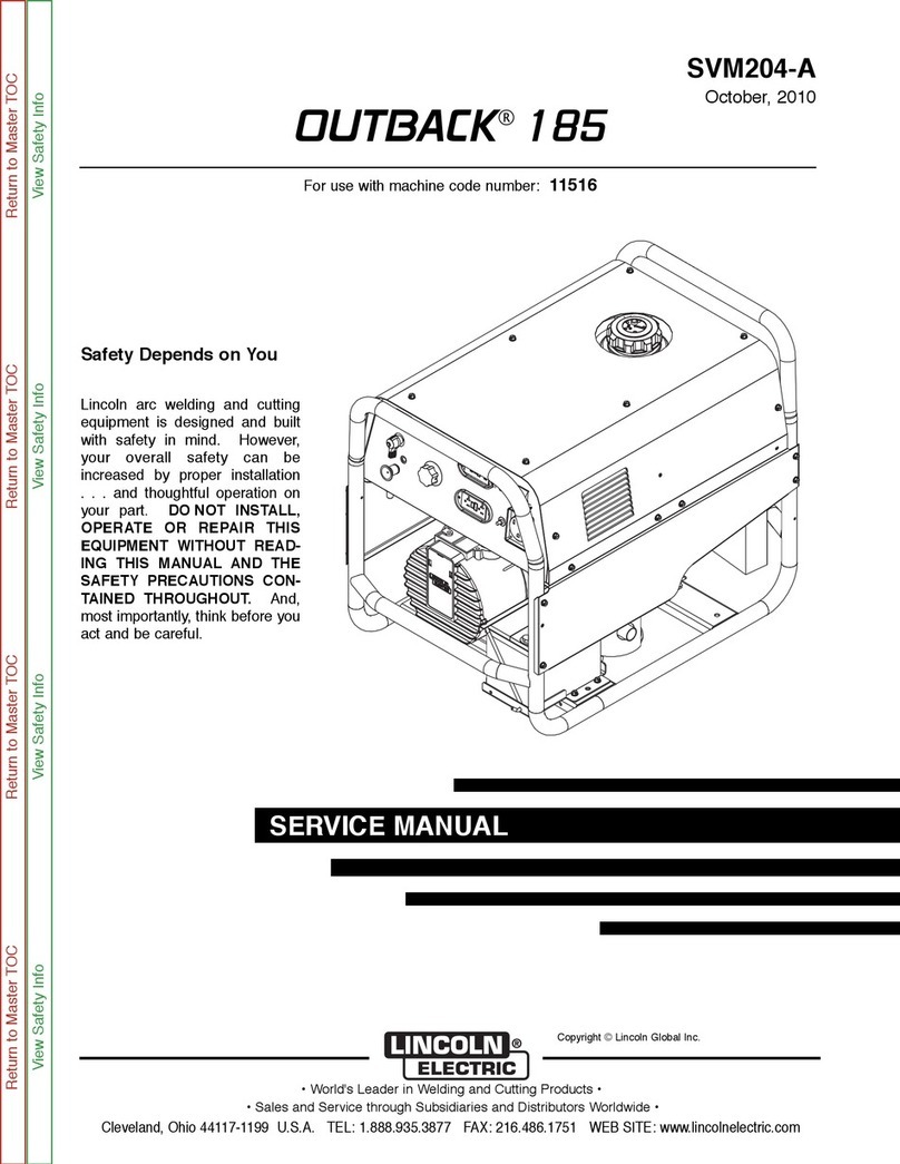 Lincoln Electric OUTBACK SVM204-A User manual