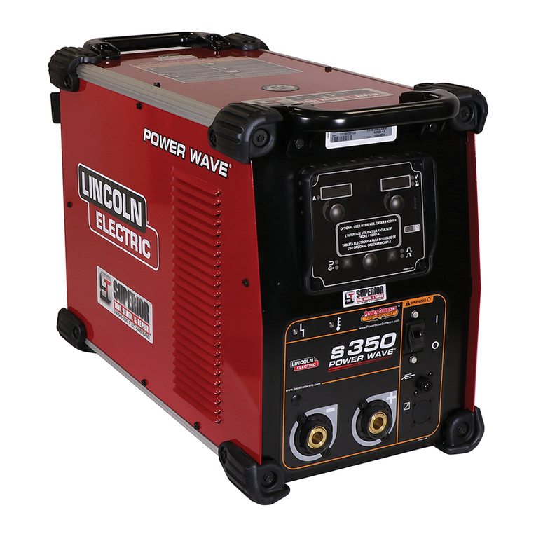 Lincoln Electric POWER WAVE S350 Operator's manual Lincoln Electric POWER WAVE S350 Operator's manual