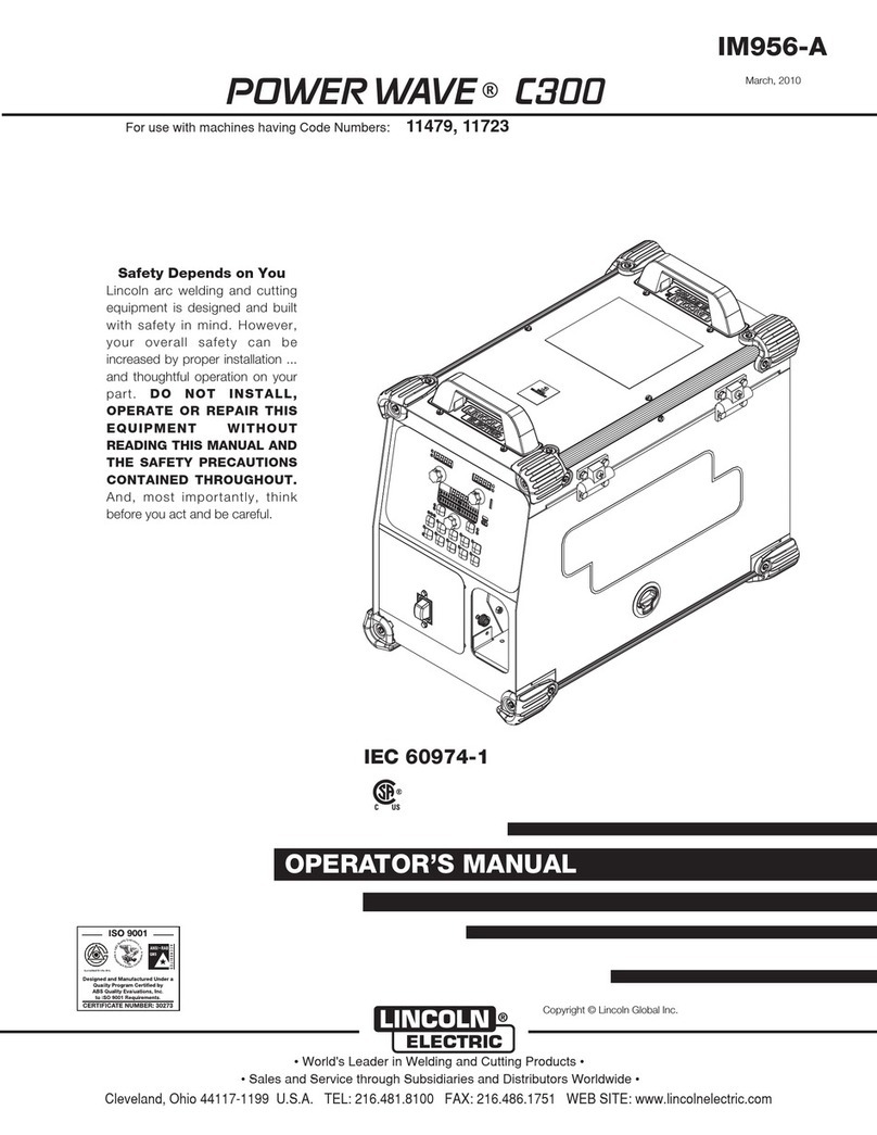 Lincoln Electric POWER WAVE IM956-A User manual