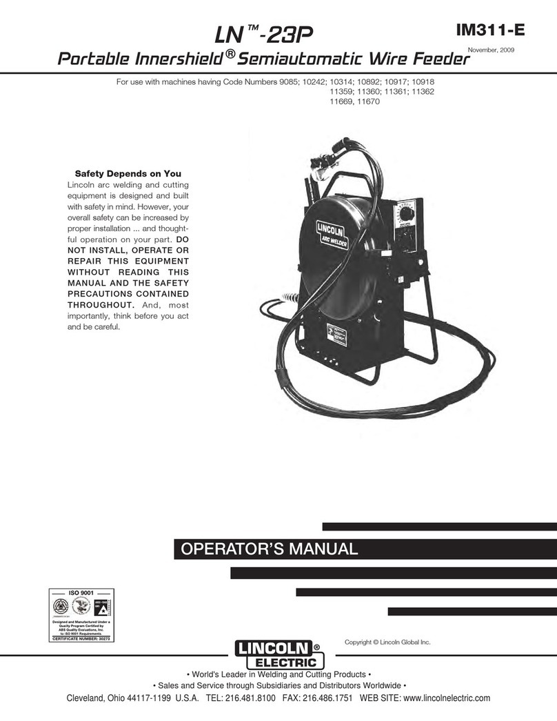 Lincoln Electric LN IM311-E Operator's manual