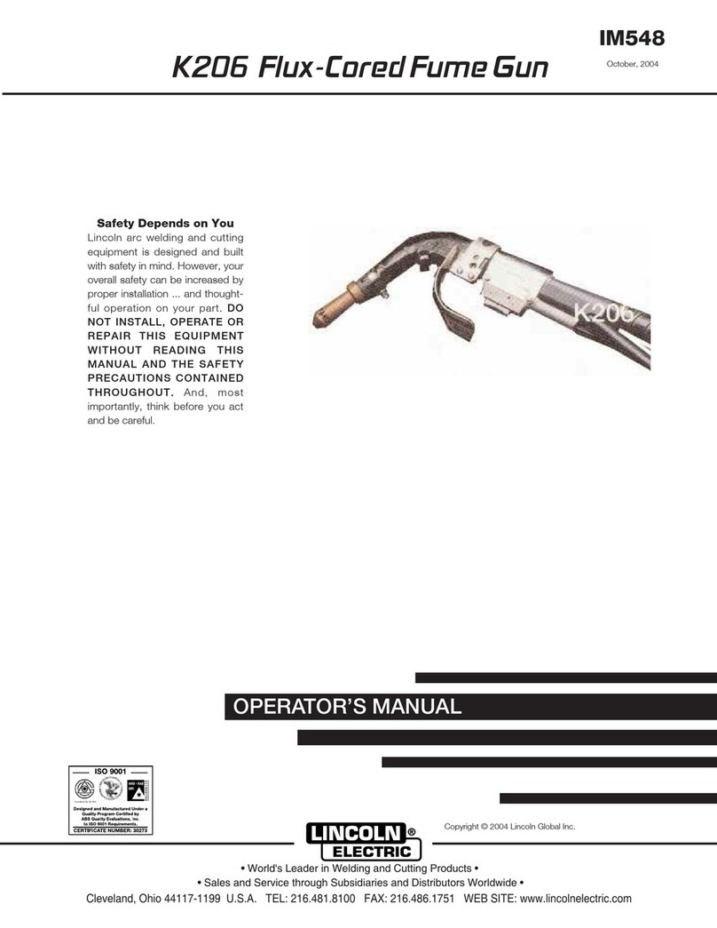 Lincoln Electric K206 FLUX IM548 Operator's manual