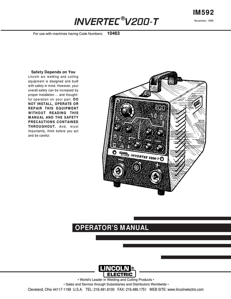 Lincoln Electric INVERTEC V200-T User manual