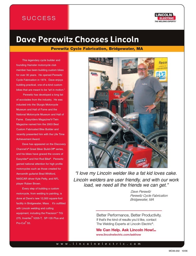 Lincoln Electric MC06-202 user manual Lincoln Electric MC06-202 user manual