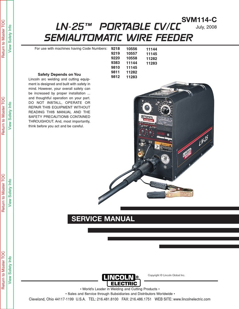 Lincoln Electric LN-25 SVM114-C Service manual