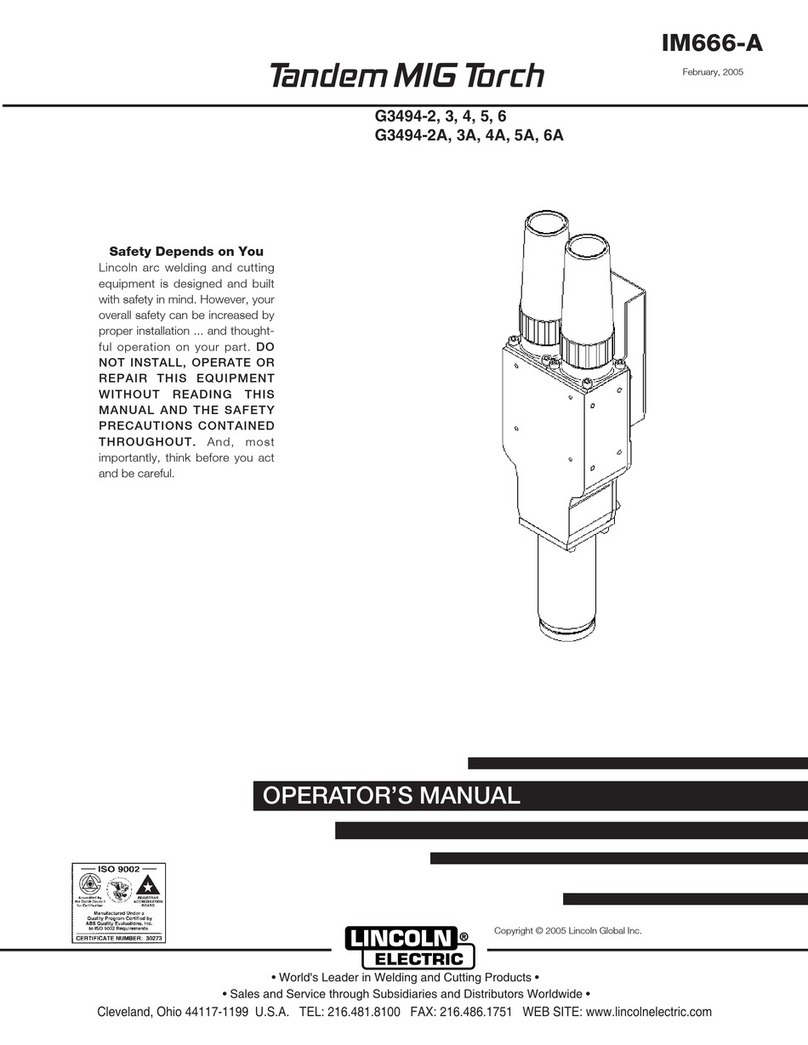 Lincoln Electric TANDEM IM666-A User manual