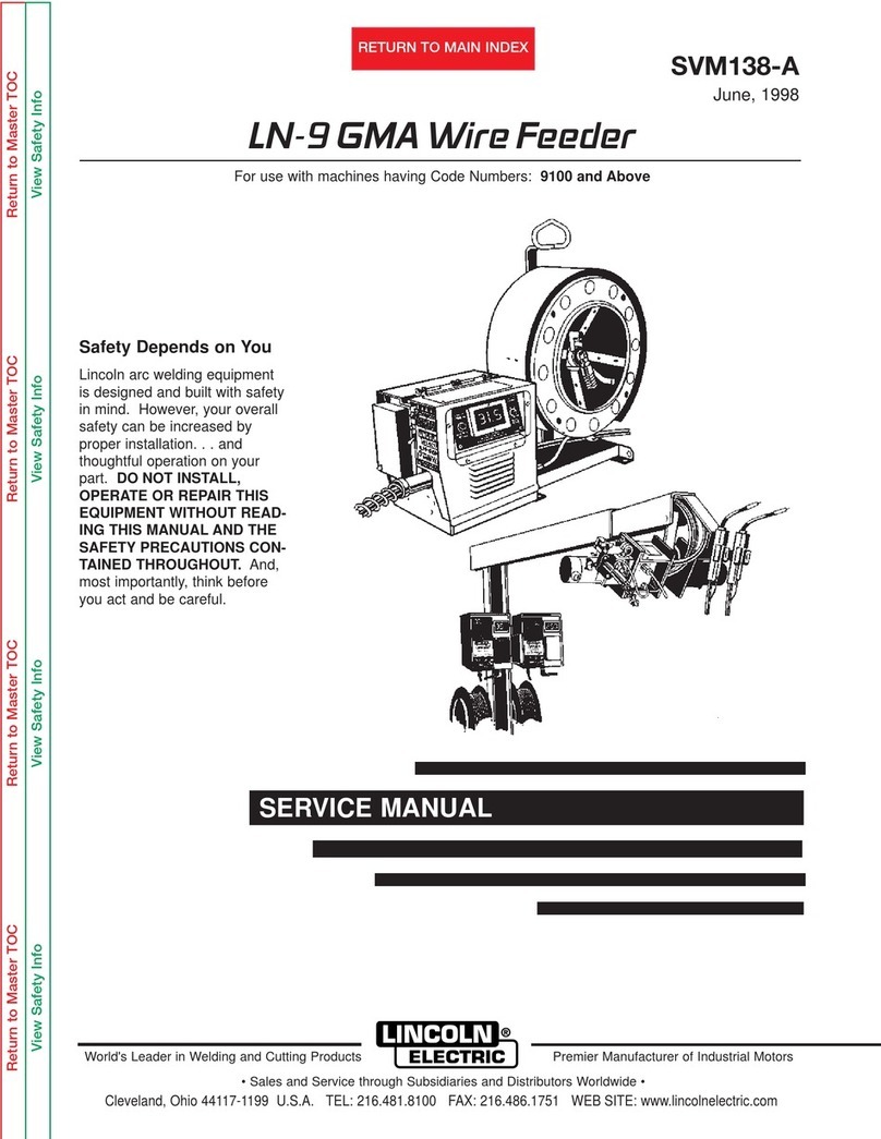 Lincoln Electric SVM138-A Service manual