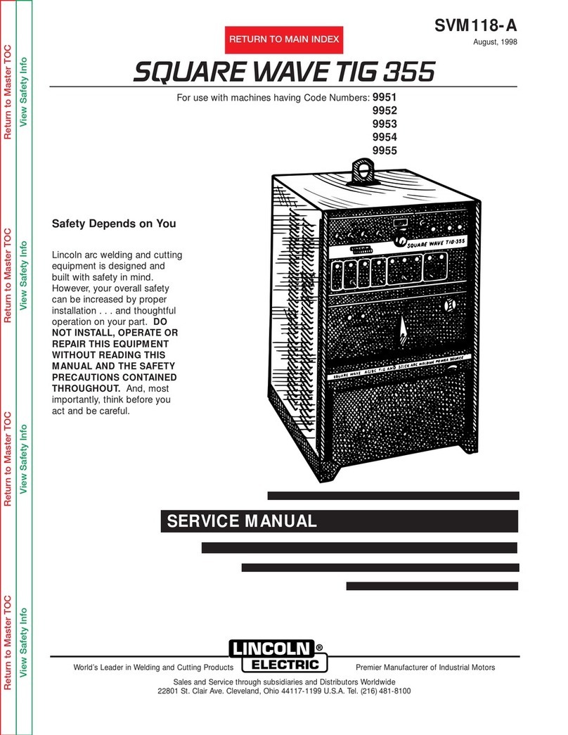 Lincoln Electric SQUARE WAVE SVM118-A Service manual