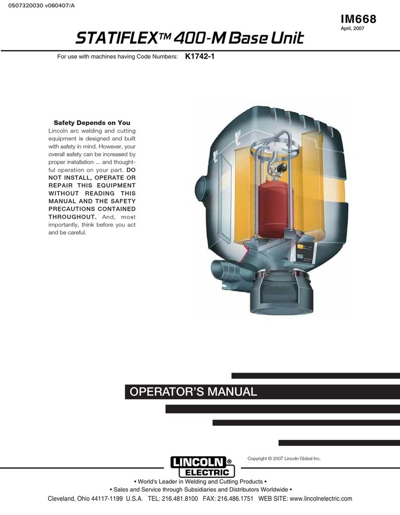 Lincoln Electric STATIFLEX IM668 Operator's manual