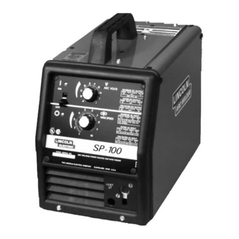 Lincoln Electric SP-100 IM366-B Operator's manual Lincoln Electric SP-100 IM366-B Operator's manual