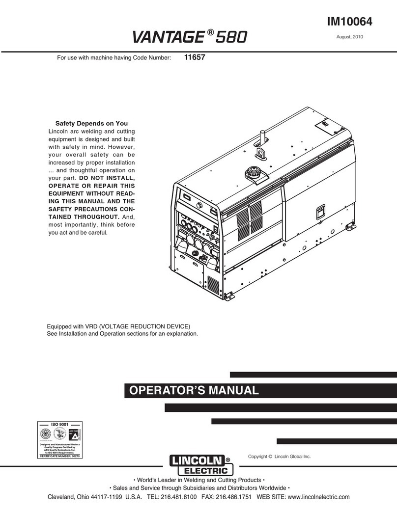 Lincoln Electric VANTAGE IM10064 user manual