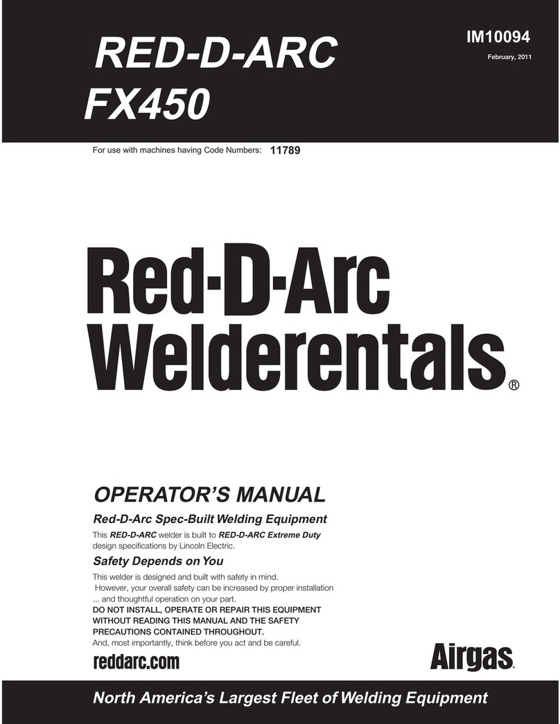 Lincoln Electric RED-D-ARC FX450 User manual
