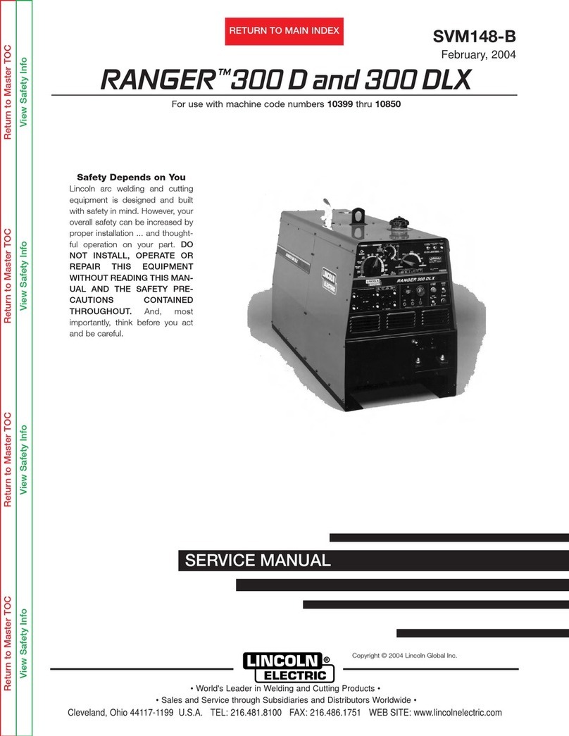 Lincoln Electric RANGER SVM148-B Service manual