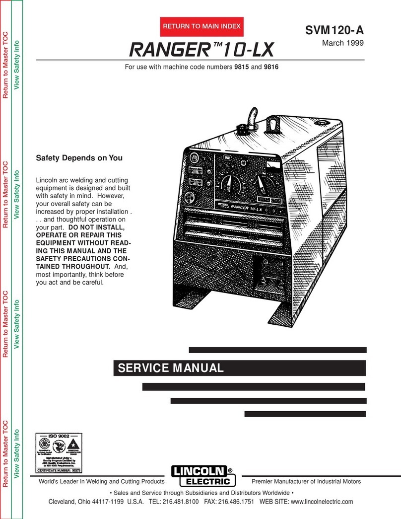 Lincoln Electric RANGER SVM120-A Service manual