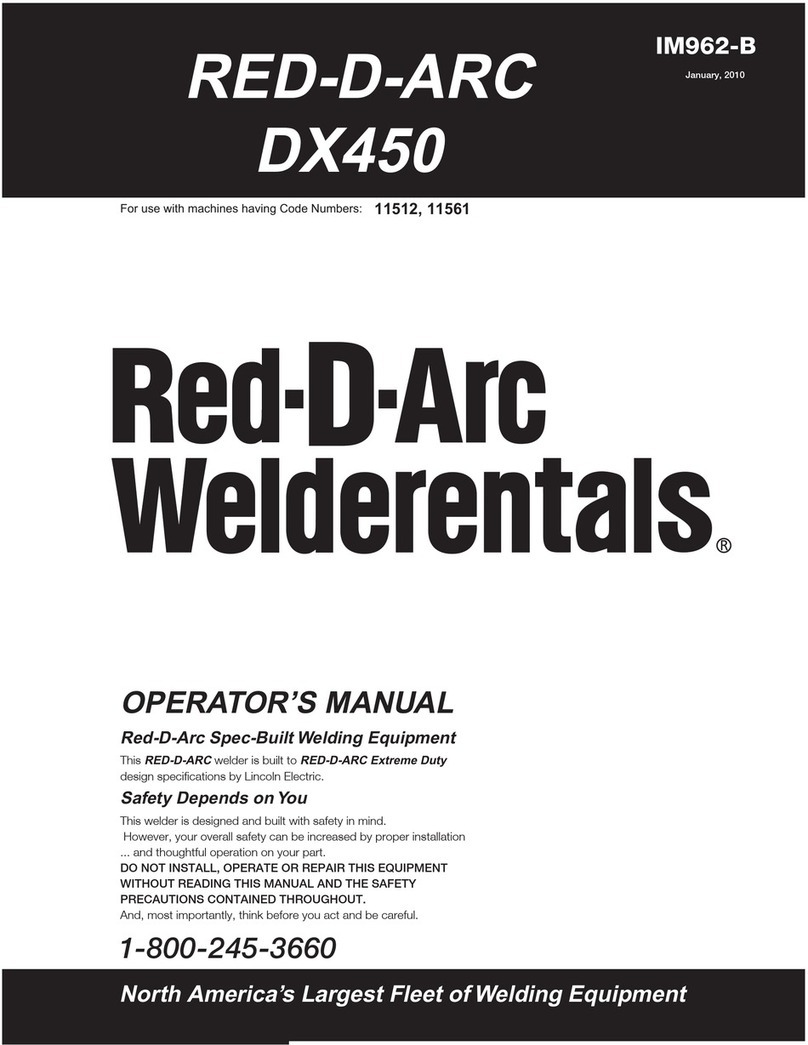 Lincoln Electric RED-D-ARC DX450 Operator's manual