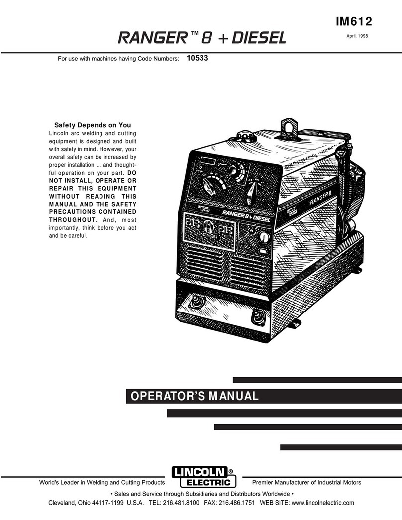 Lincoln Electric RANGER IM612 Operator's manual