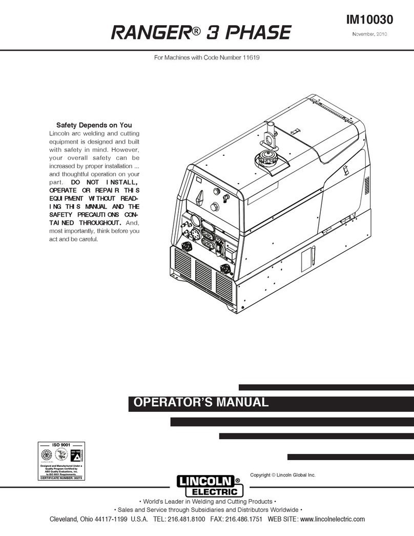 Lincoln Electric RANGER IM10030 Operator's manual