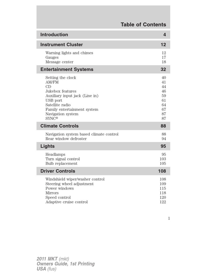 Lincoln 2011 MKT User manual