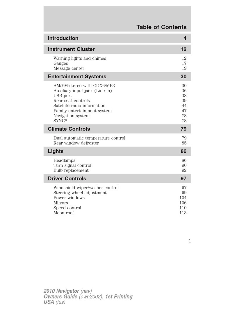 Lincoln 2010 Navigator owner's guide
