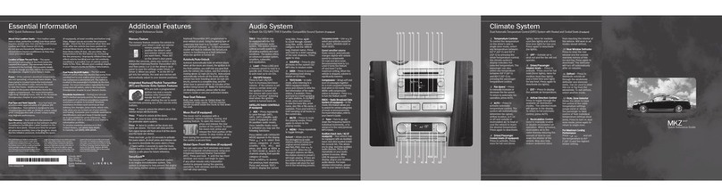 Lincoln 2007 MKZ User manual