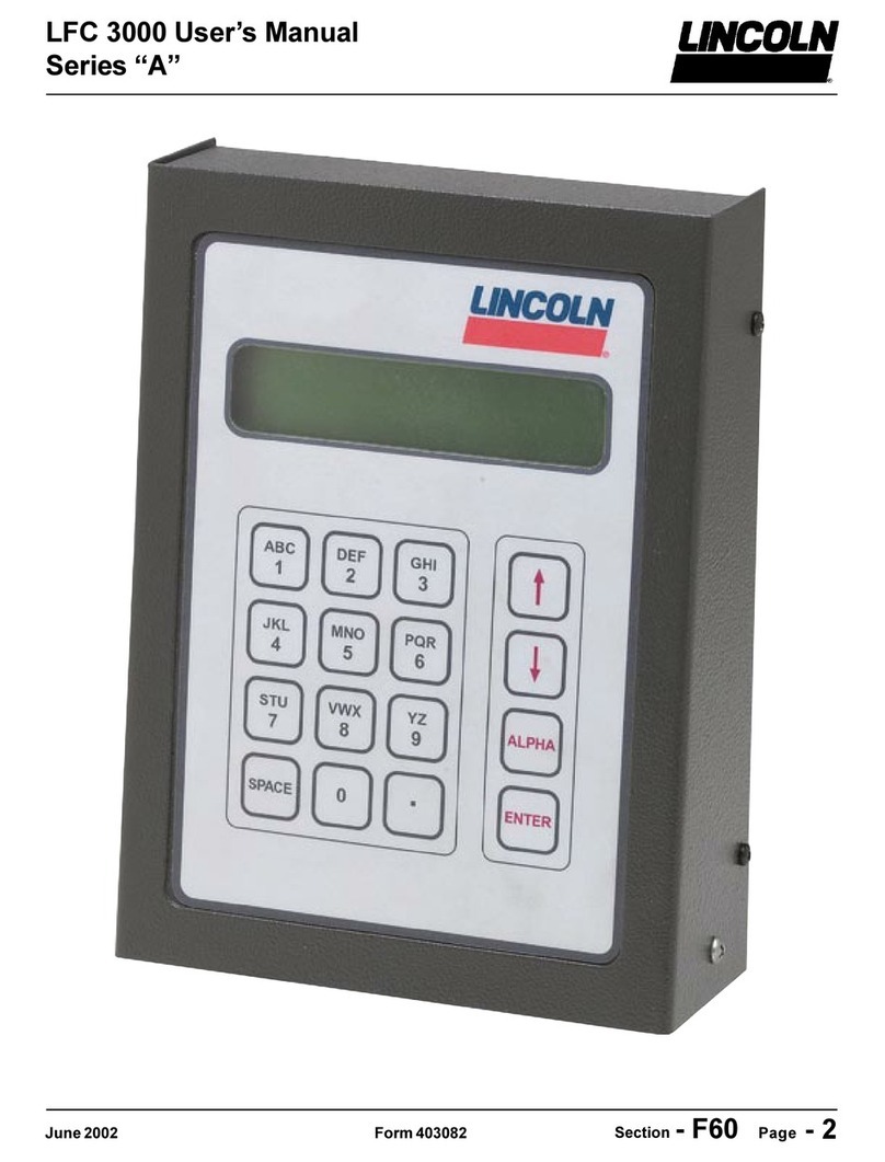 Lincoln LFC 3000 User manual