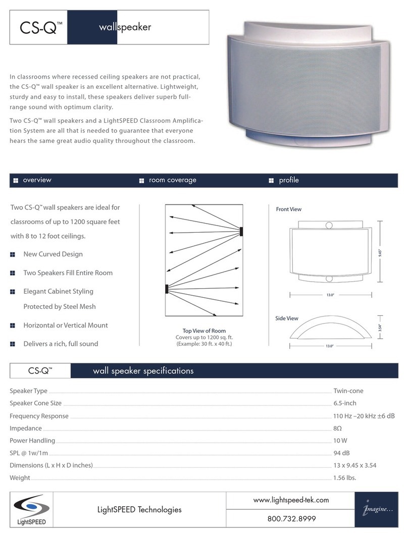 LightSpeed Technologies CS-Q Specification sheet