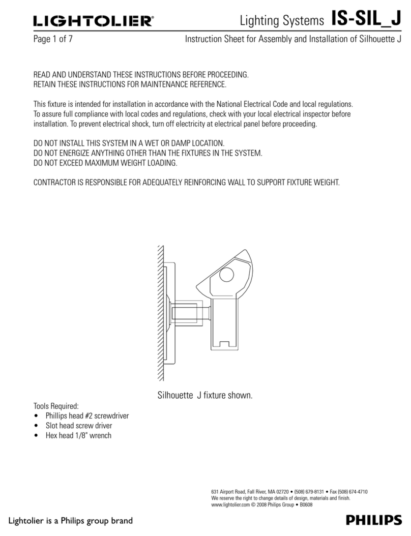 Lightolier IS-SIL_J User manual