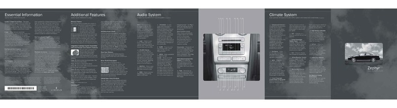 Lincoln 2006 Zephyr User manual Lincoln 2006 Zephyr User manual